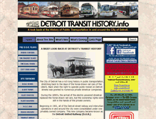 Tablet Screenshot of detroittransithistory.info